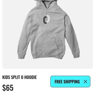 Overtime kids Split O Hoodie, gray, size YL